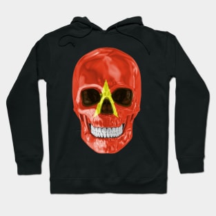 Vietnam Flag Skull - Gift for Vietnamese With Roots From Vietnam Hoodie